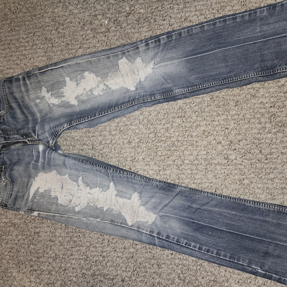 Distressed Blue Jeans for Women
